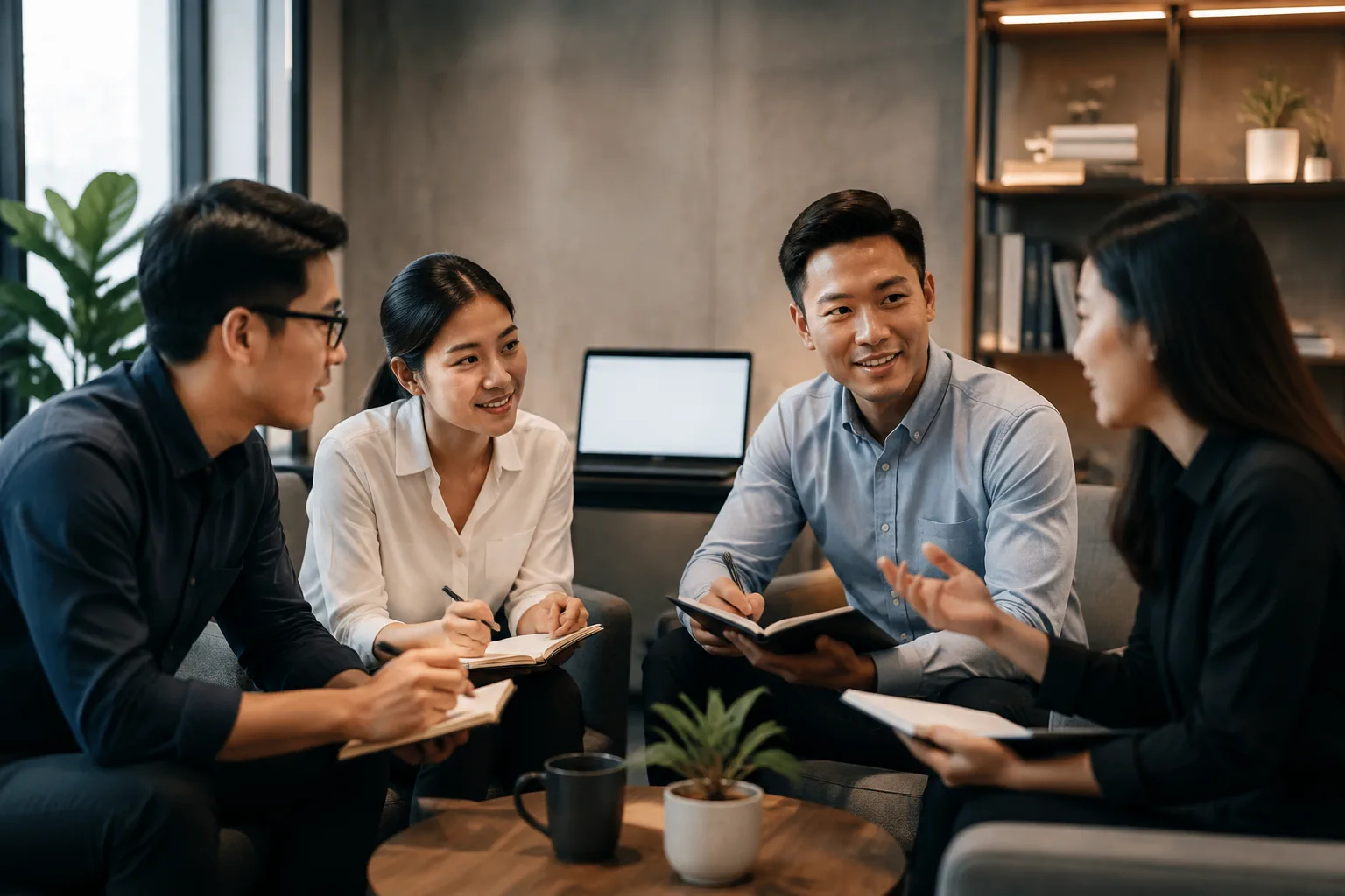 Đội ngũ doanh nghiệp Việt Nam lập kế hoạch vận hành website sau bàn giao với sự phối hợp giữa các bộ phận