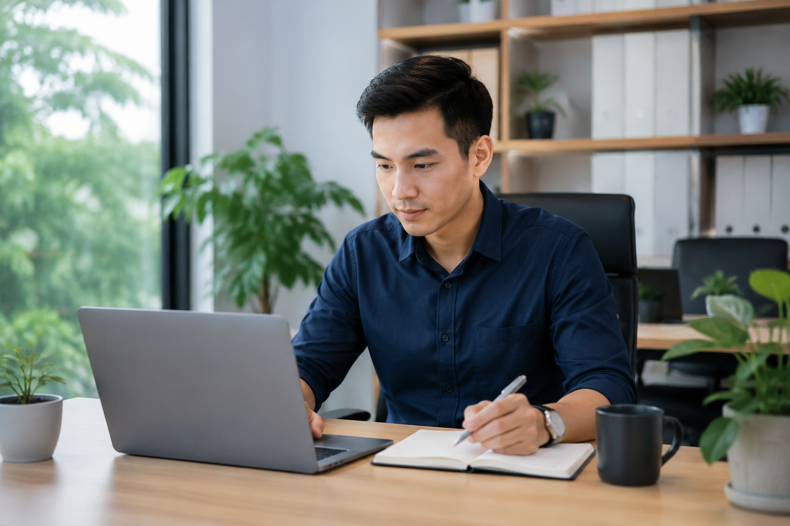Nhân viên doanh nghiệp Việt Nam quản trị và cập nhật nội dung website sau khi bàn giao dự án