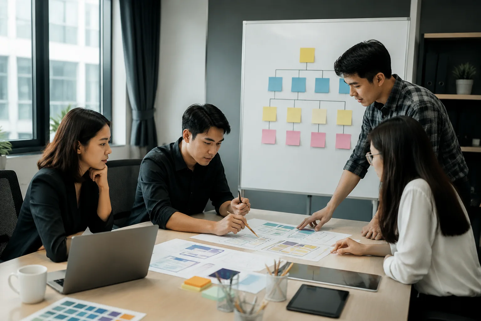 Nhóm chuyên gia tại Việt Nam đang lên kế hoạch cấu trúc nội dung website tối ưu cho thiết bị di động