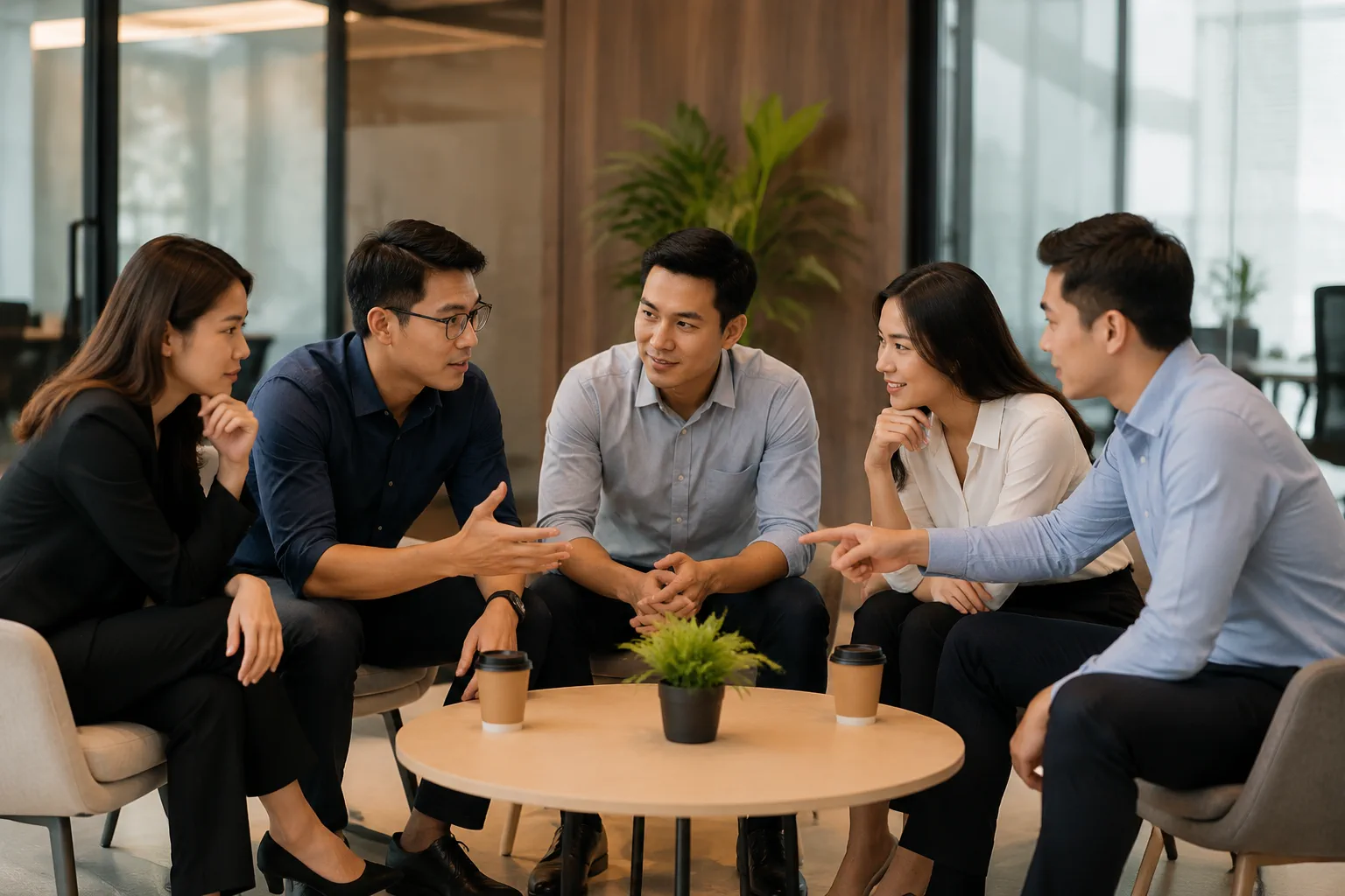 Nhóm nhân sự Việt Nam phân tích các yếu tố ảnh hưởng đến hiệu quả vận hành website bằng cách trao đổi trực tiếp